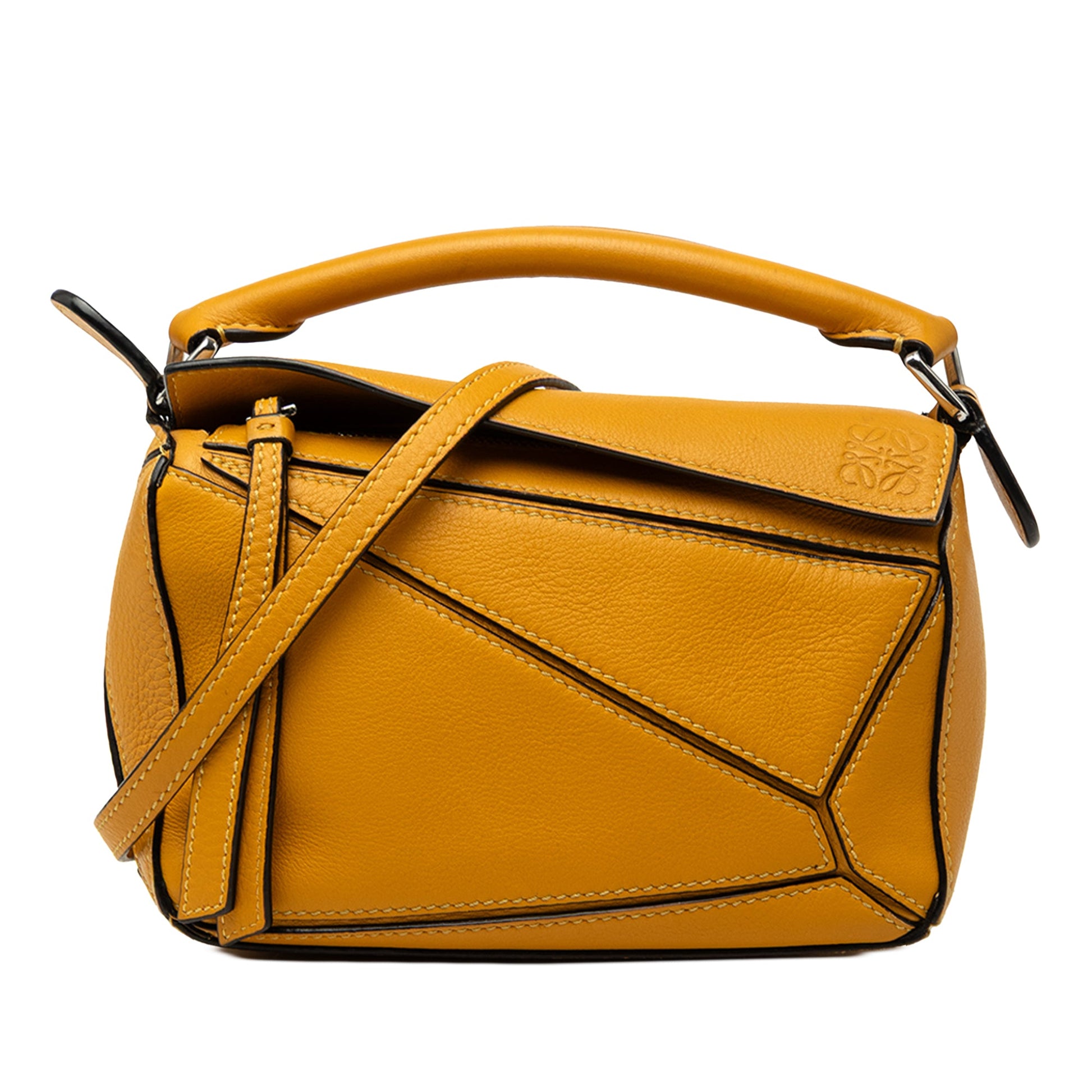 LOEWE Mini Calfskin Puzzle Satchel