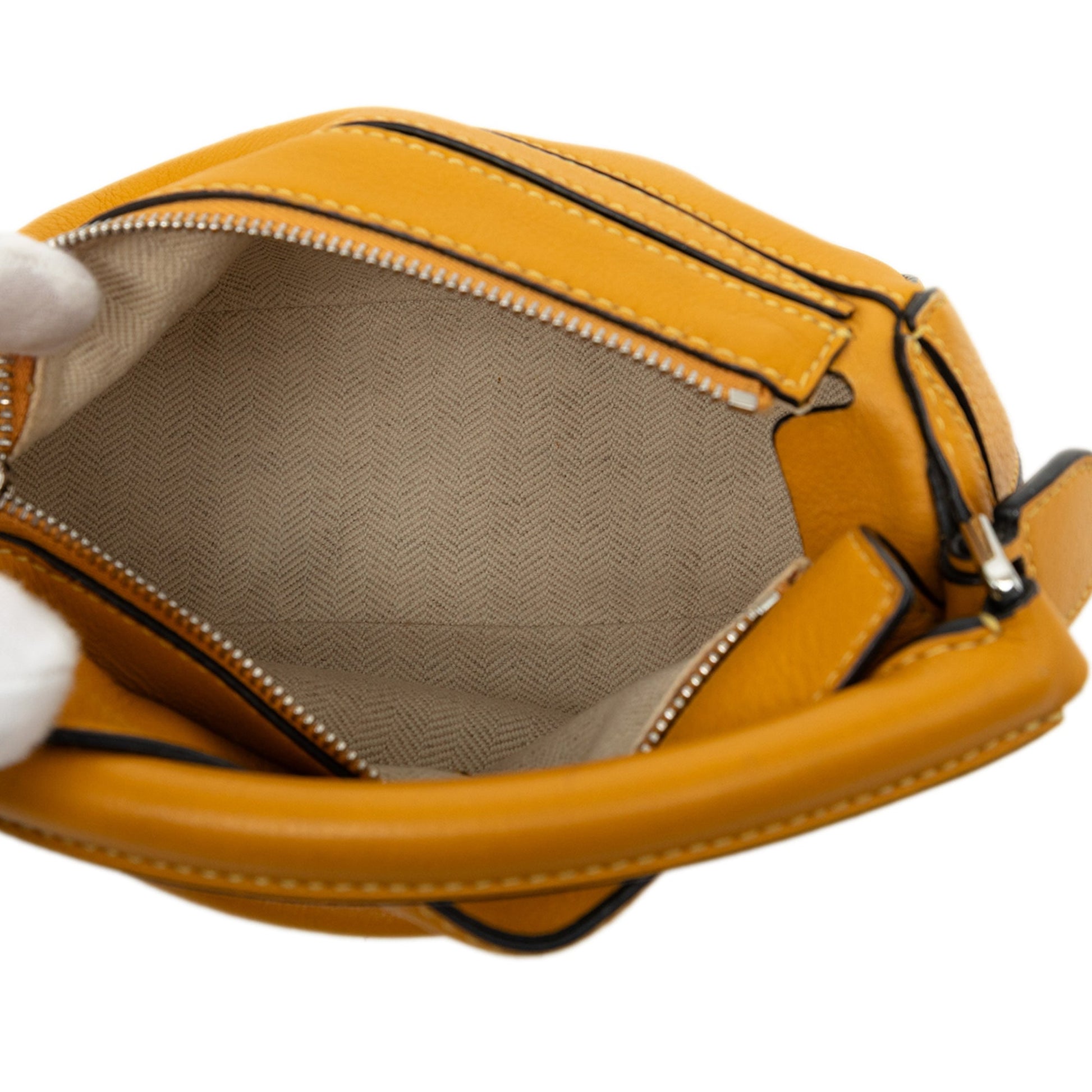 LOEWE Mini Calfskin Puzzle Satchel