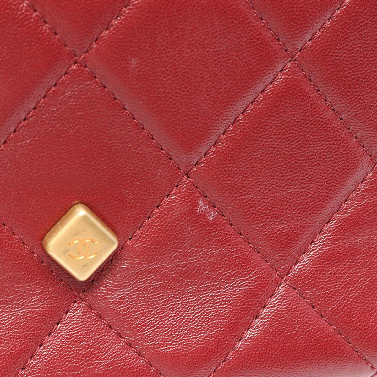 Chanel Mini Lambskin Diamond Lock Flap