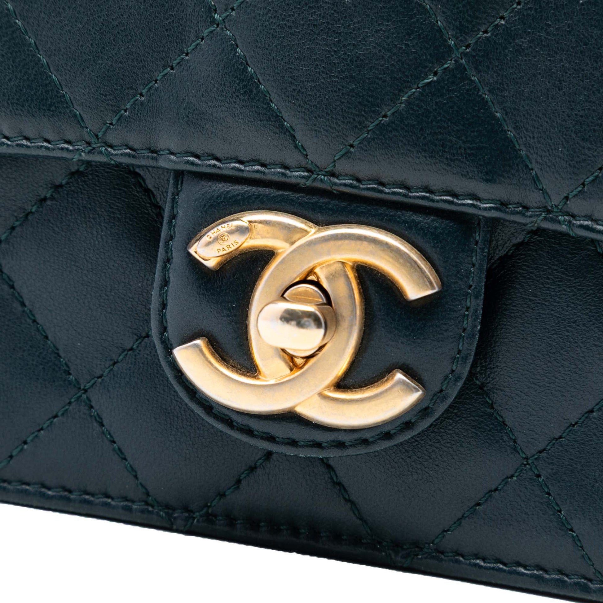 Mini Quilted Lambskin Crossing Times Flap