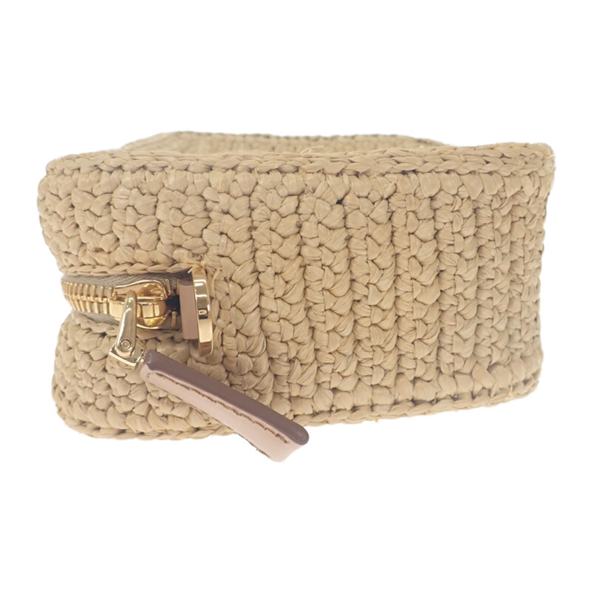 Prada Yarn Effect Raffia Crochet Brique Crossbody