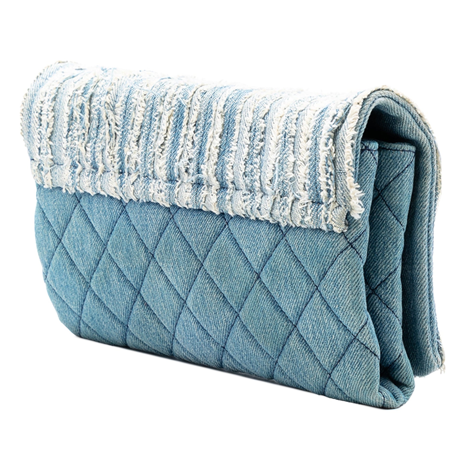 CC Denim Fringe Single Flap