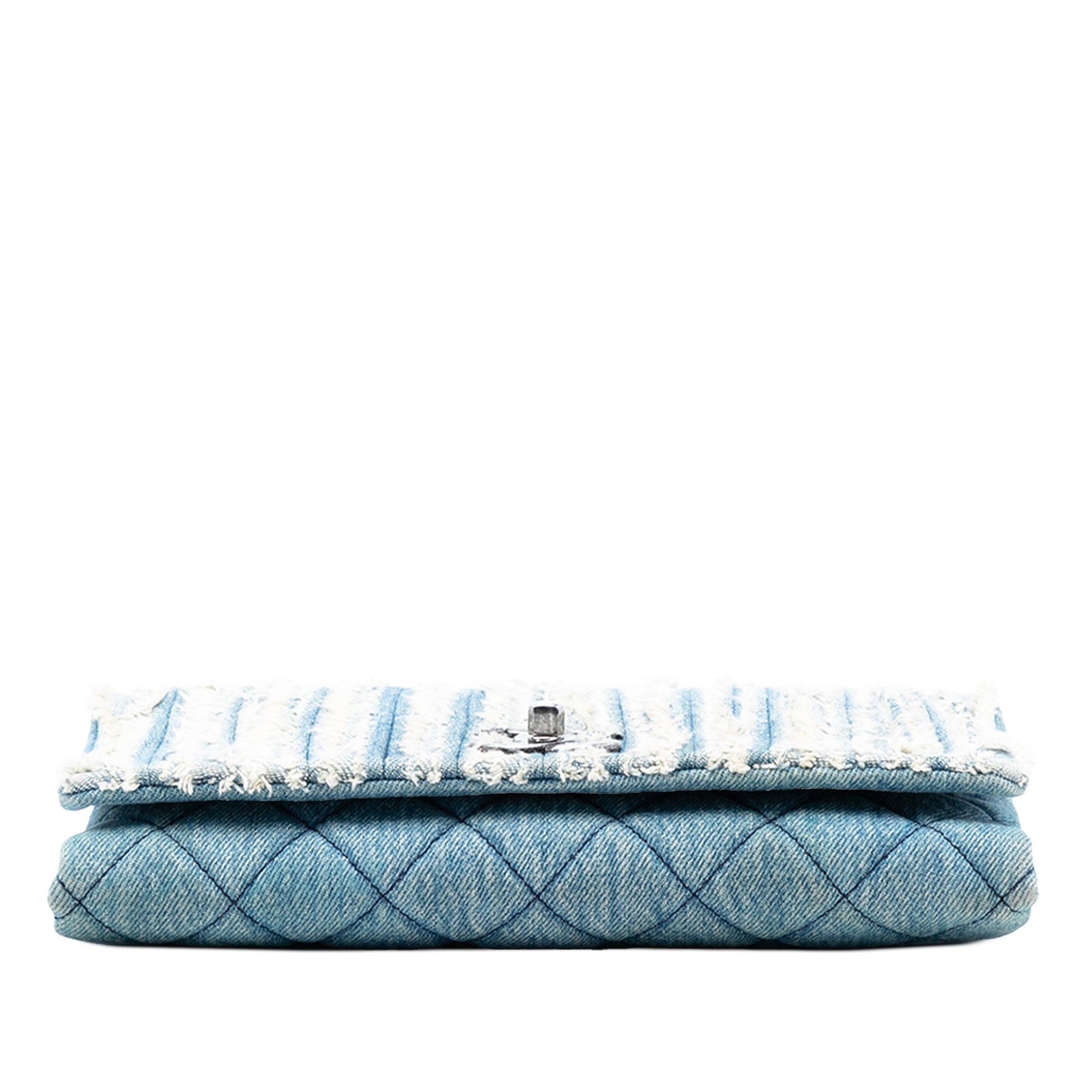 CC Denim Fringe Single Flap