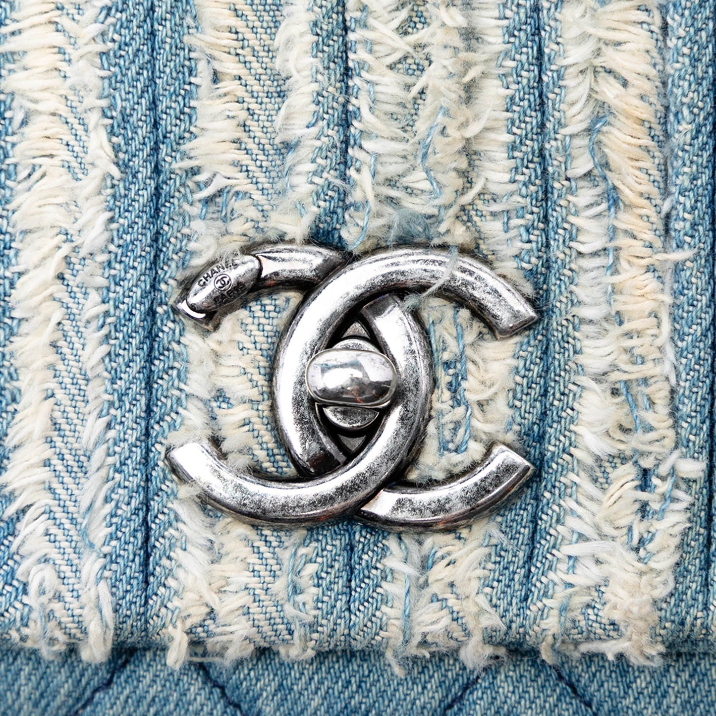 CC Denim Fringe Single Flap