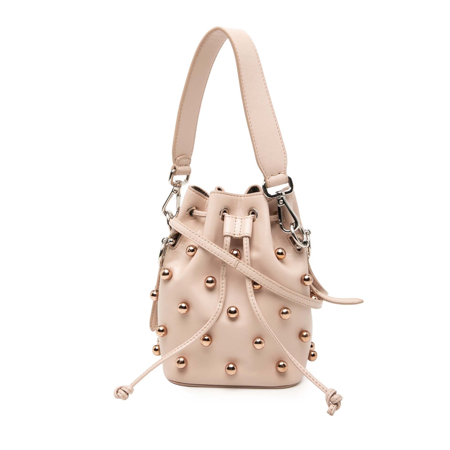 Fendi Mini Studded Calfskin Mon Tresor Bucket Bag