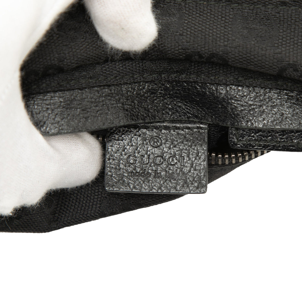 Gucci GG Canvas Web Double Pocket Belt Bag — Black