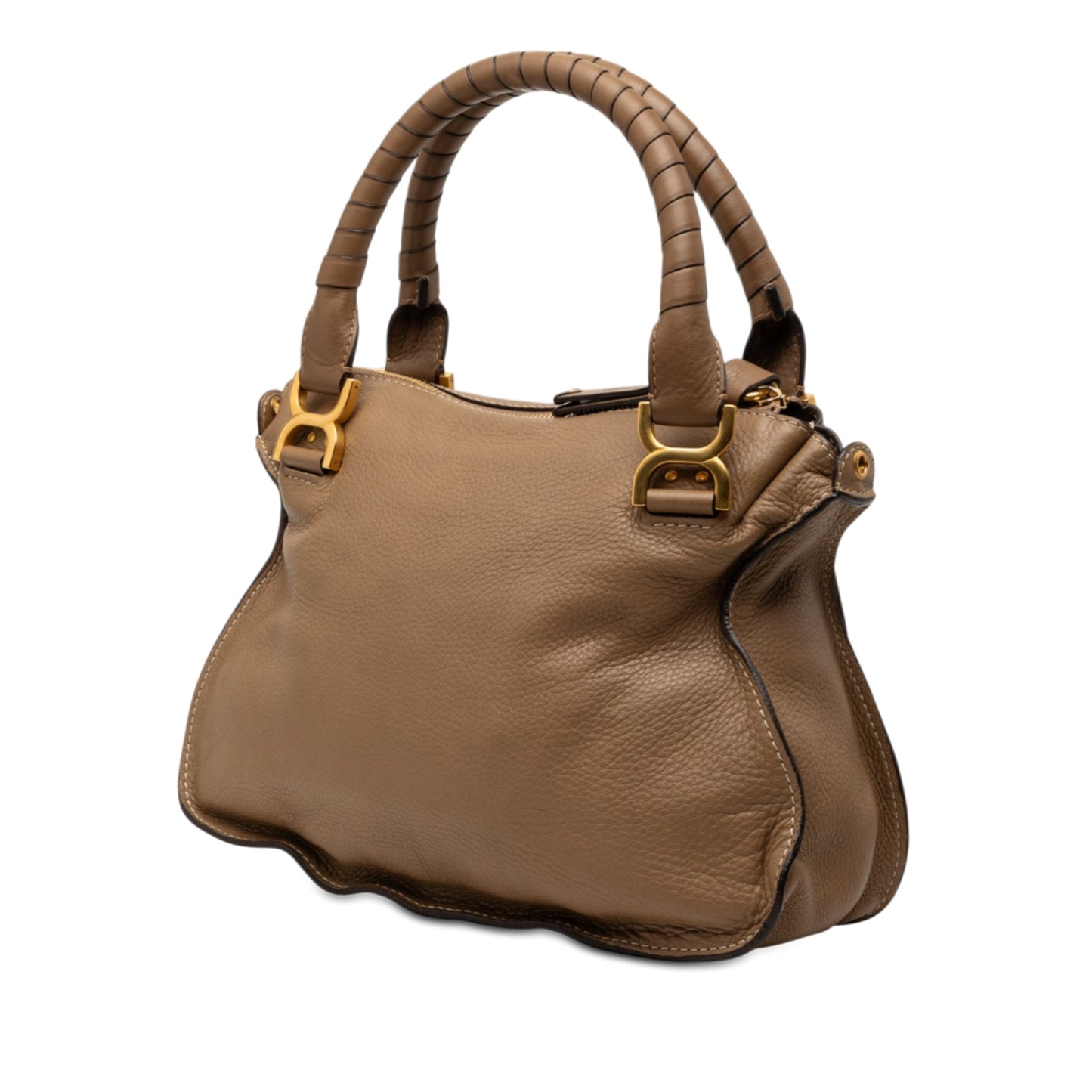 Medium Leather Marcie Satchel