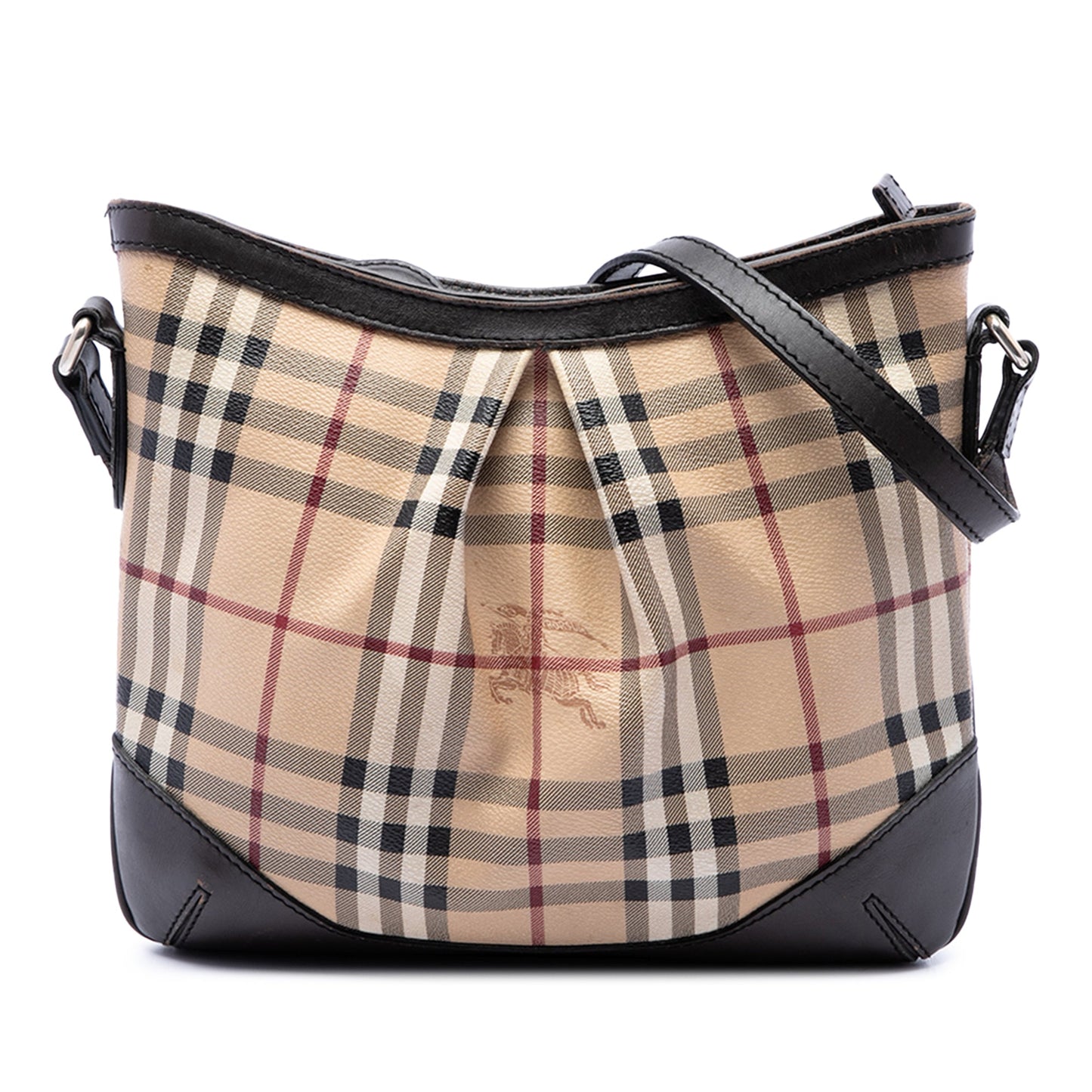 Burberry Medium Haymarket Check Coated Canvas Hartham Crossbody