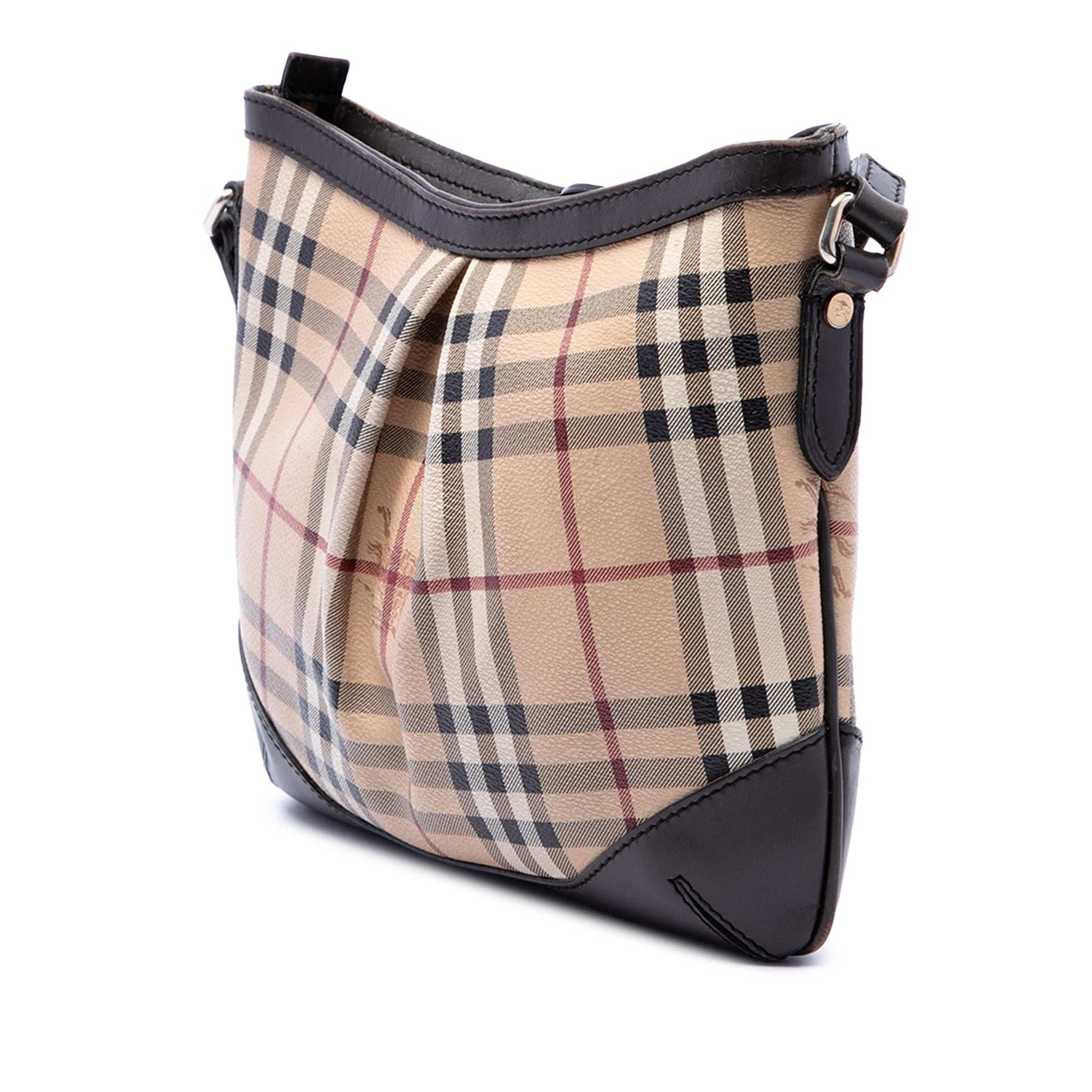 Burberry Medium Haymarket Check Coated Canvas Hartham Crossbody