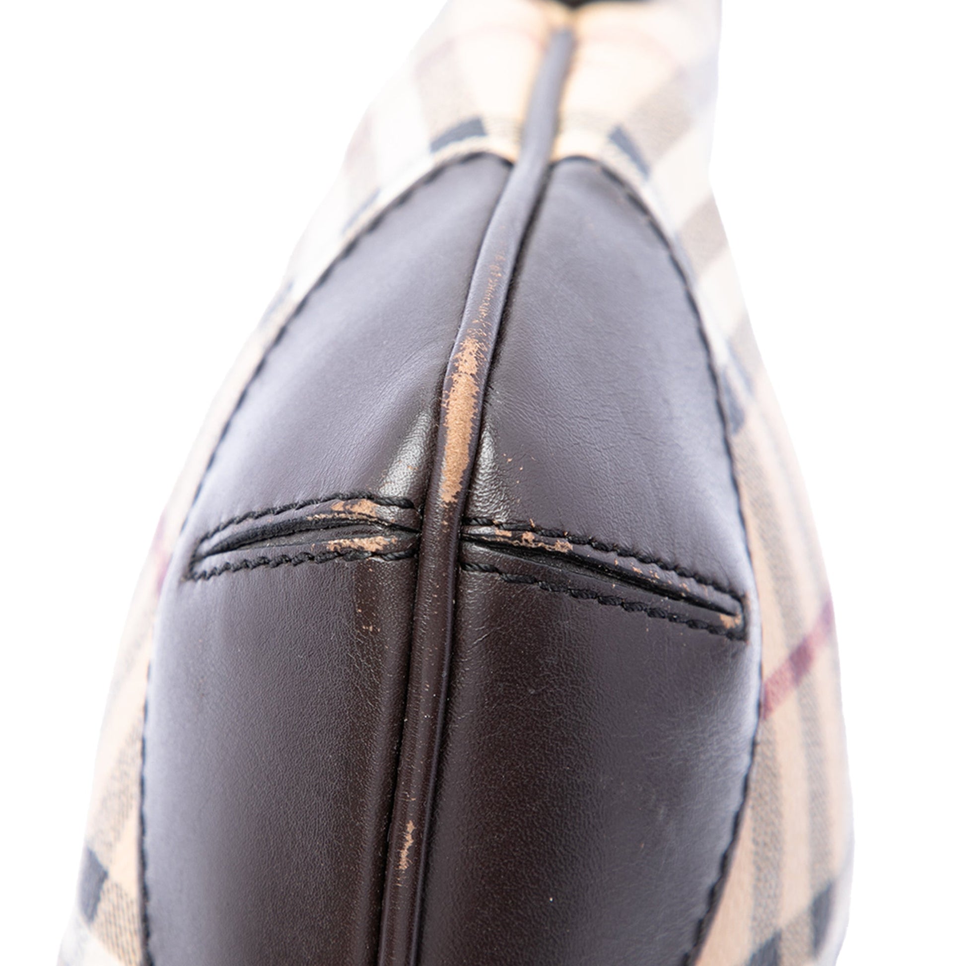Burberry Medium Haymarket Check Coated Canvas Hartham Crossbody