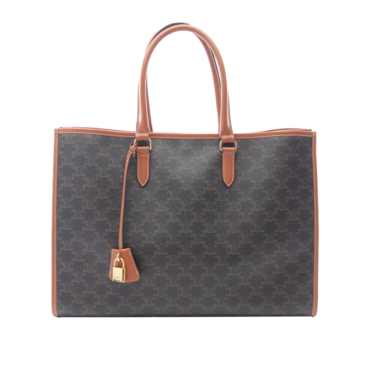 Celine Triomphe Coated Canvas Horizontal Cabas Tote