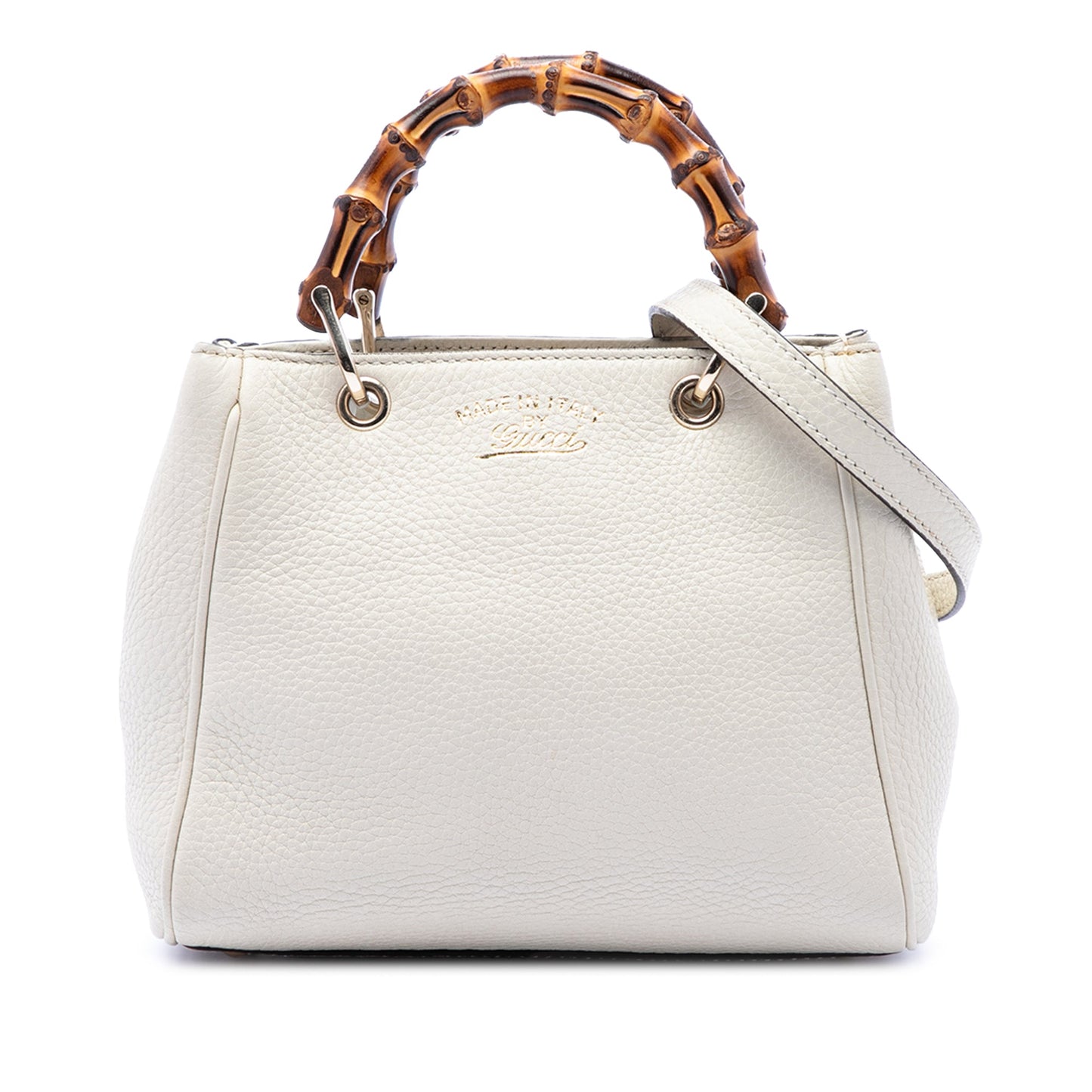 Gucci Mini Calfskin Bamboo Shopper Satchel
