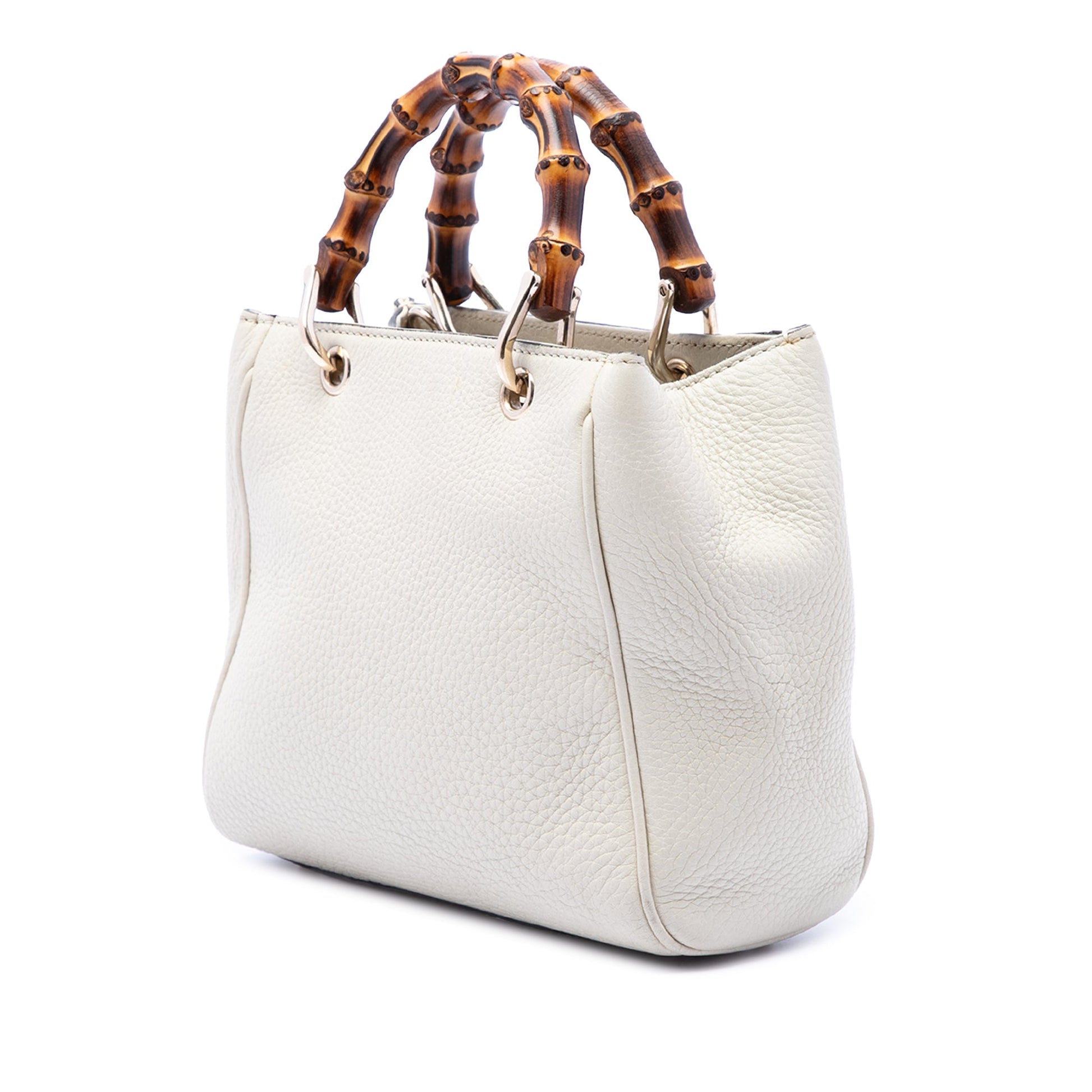 Gucci Mini Calfskin Bamboo Shopper Satchel