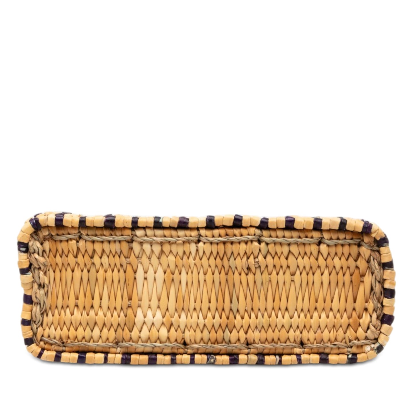 LOEWE Paulas Ibiza Small Raffia Anagram Square Basket Tote