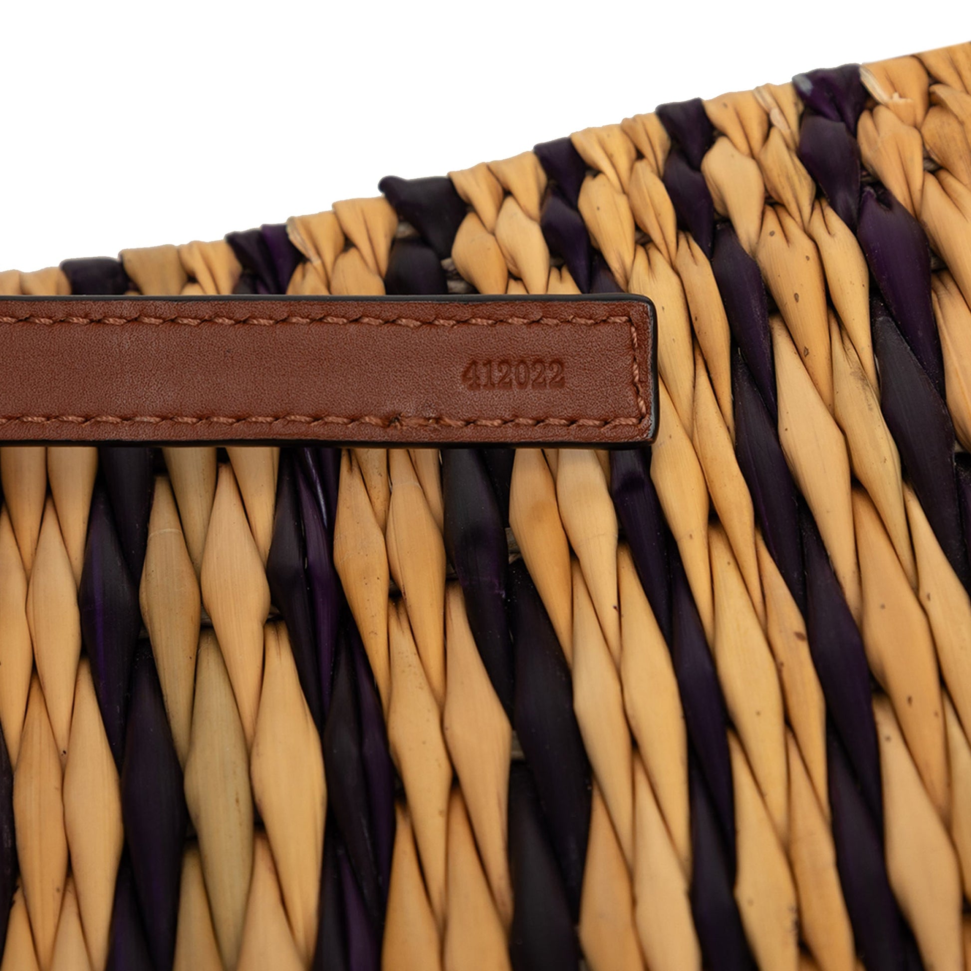 LOEWE Paulas Ibiza Small Raffia Anagram Square Basket Tote