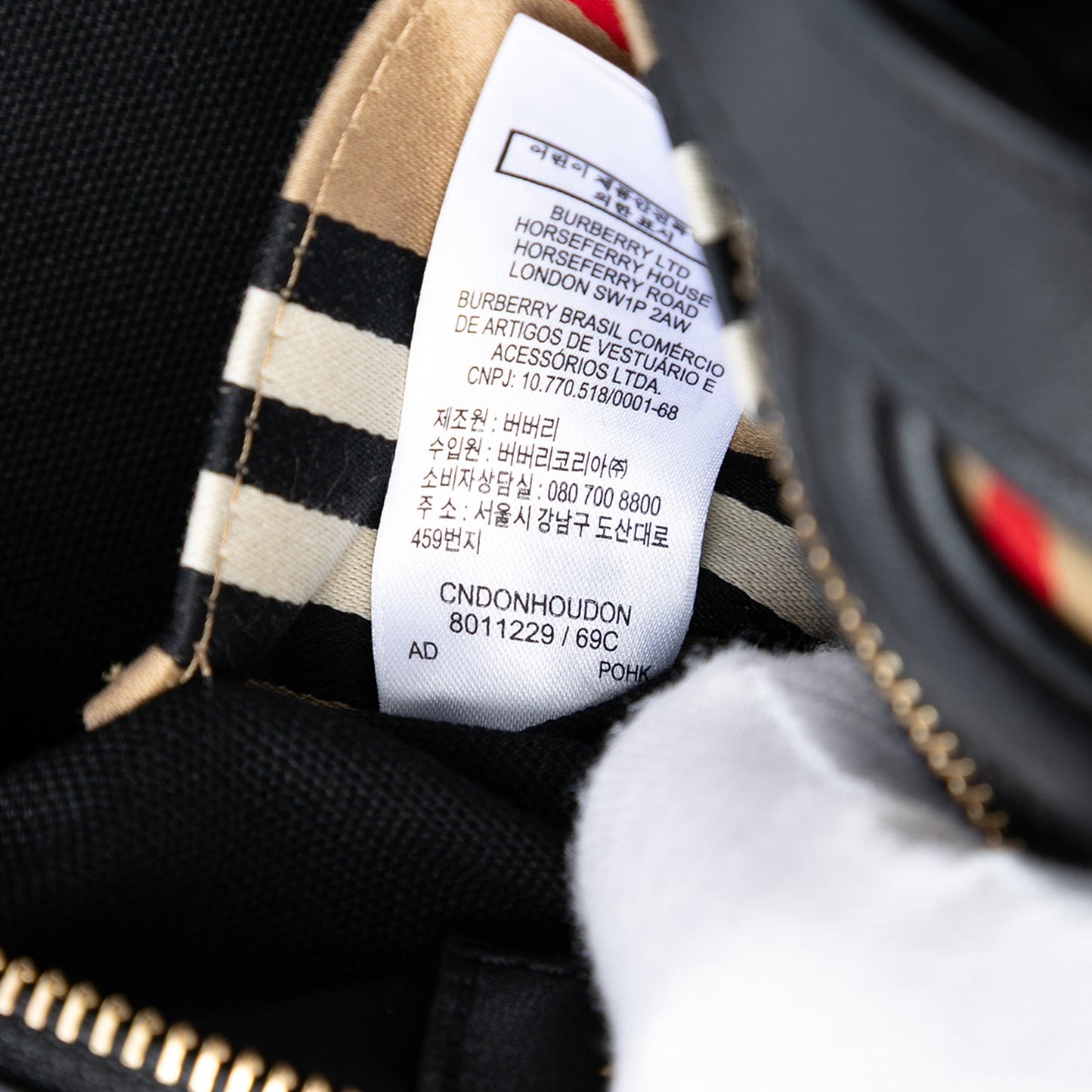 Burberry Icon Stripe Canvas Louise Crossbody