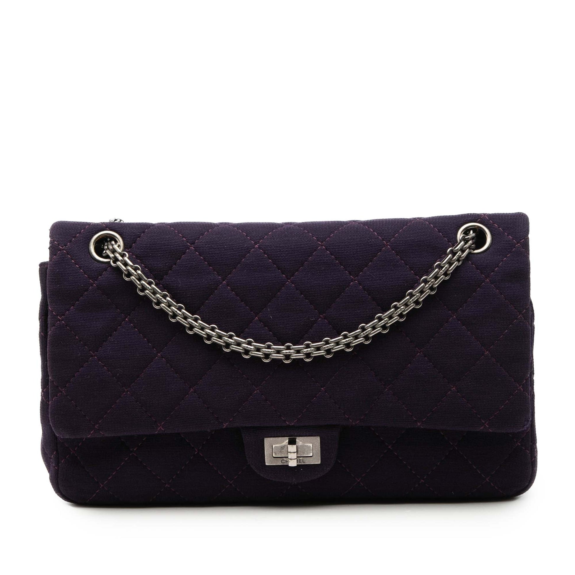 Chanel Quilted Jersey Reissue 2.55 Double Flap 226