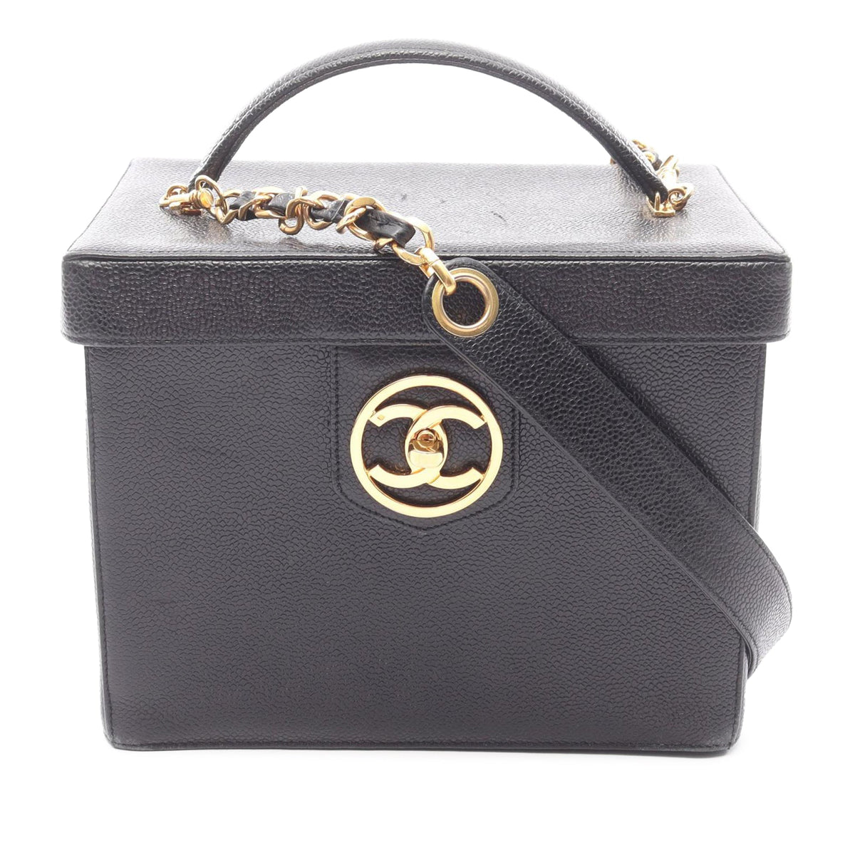 Chanel CC Caviar Vanity Box Case
