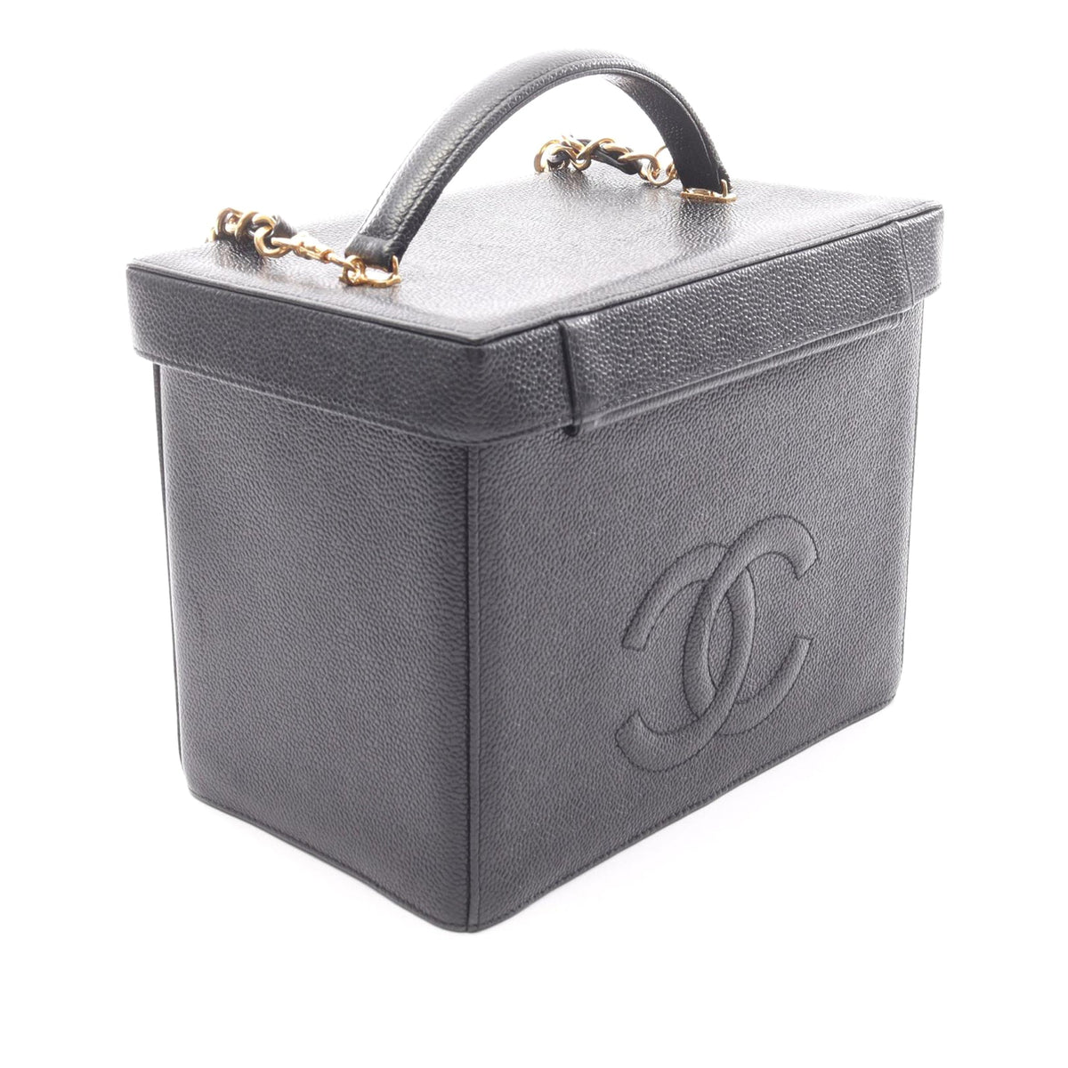 Chanel CC Caviar Vanity Box Case