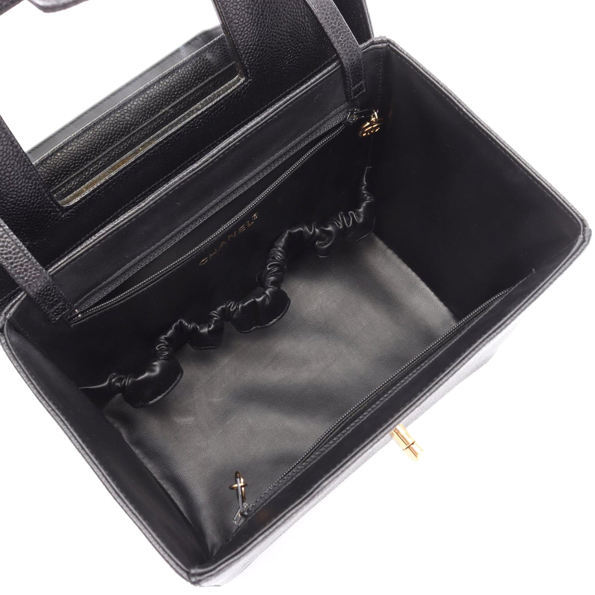 Chanel CC Caviar Vanity Box Case