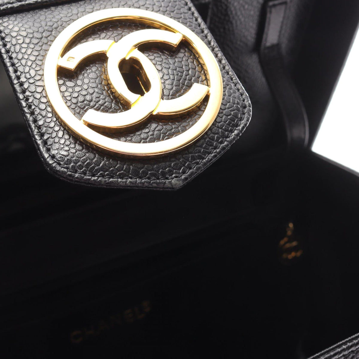Chanel CC Caviar Vanity Box Case