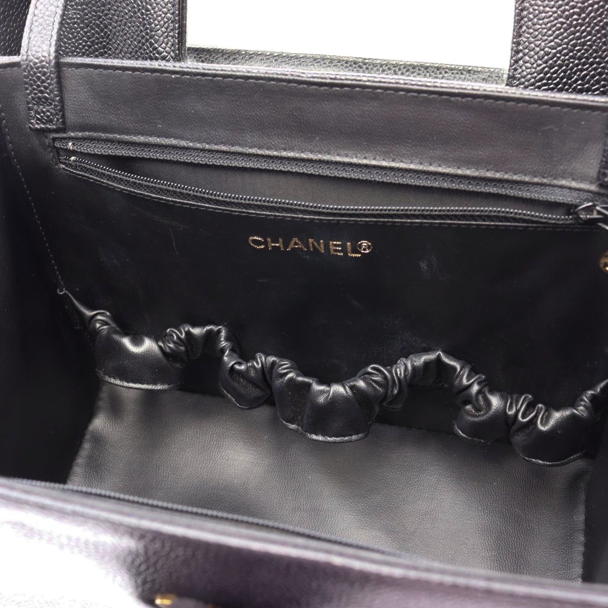 Chanel CC Caviar Vanity Box Case