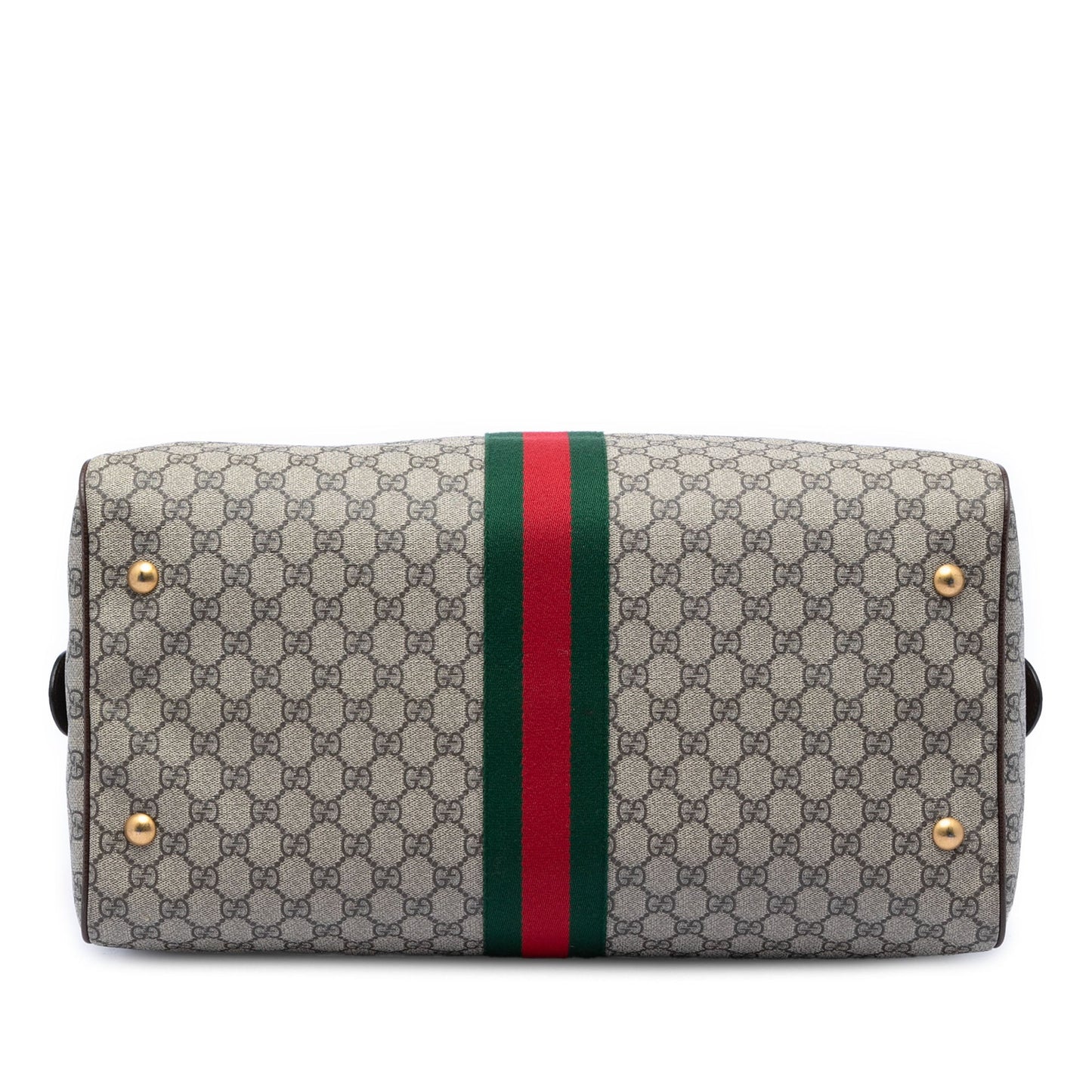 Gucci Medium GG Supreme Web Ophidia Carry On Duffle Bag