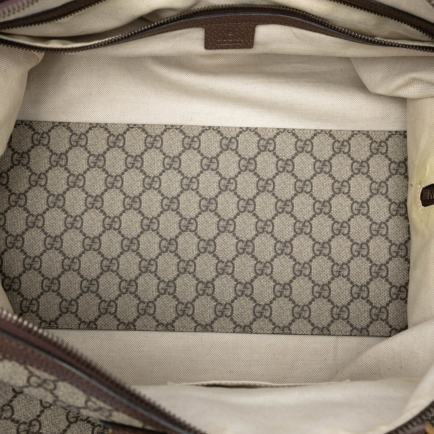 Gucci Medium GG Supreme Web Ophidia Carry On Duffle Bag