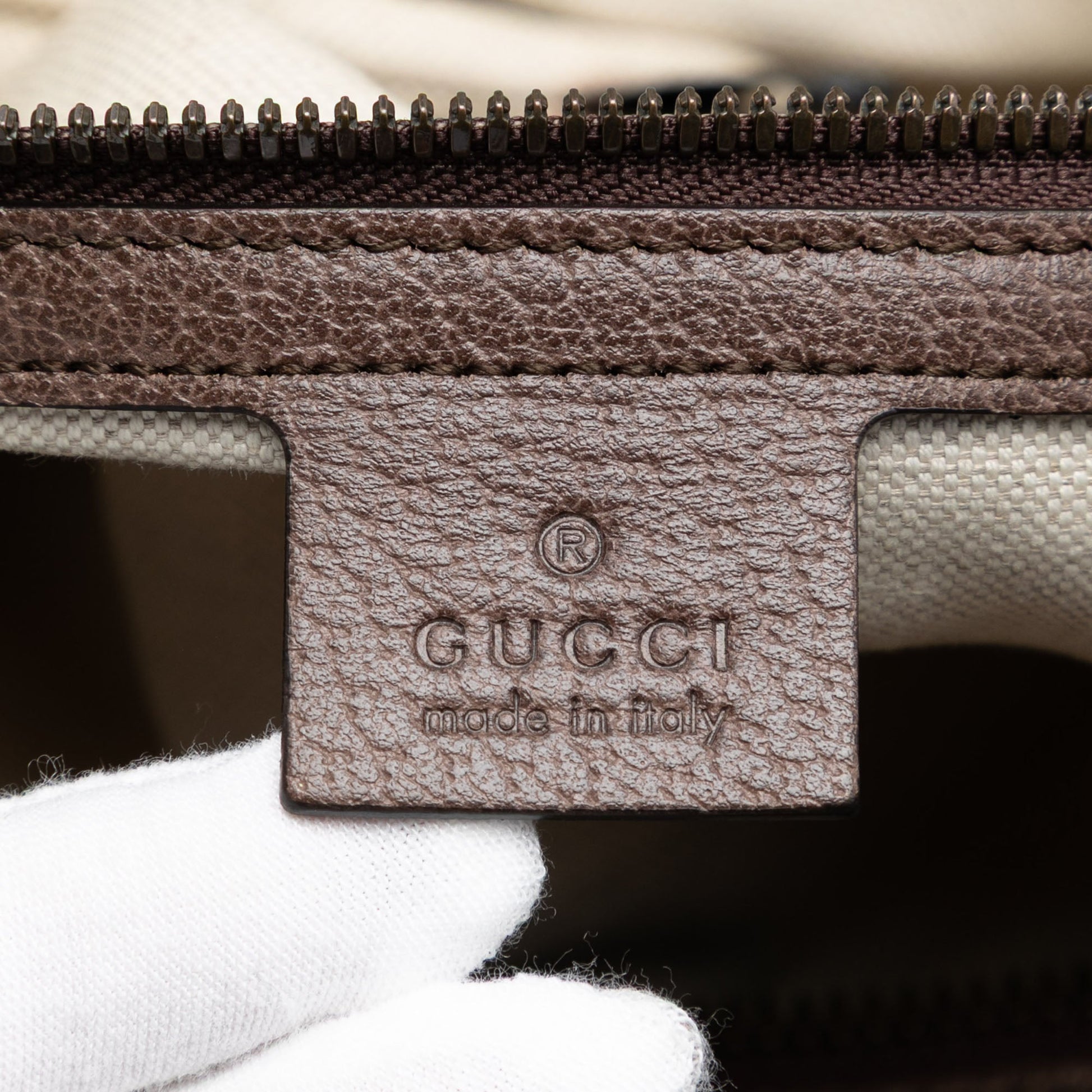 Gucci Medium GG Supreme Web Ophidia Carry On Duffle Bag