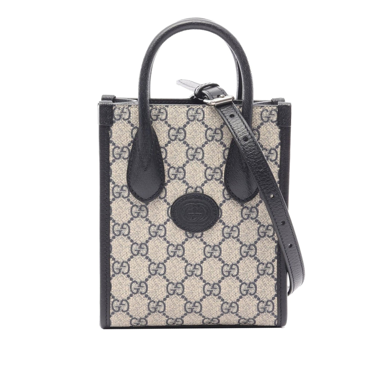 Gucci Mini GG Supreme Interlocking G Satchel