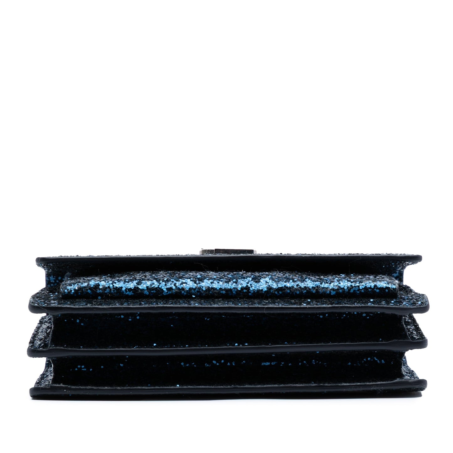 Saint Laurent Small Glitter Leather Monogram Sunset Crossbody
