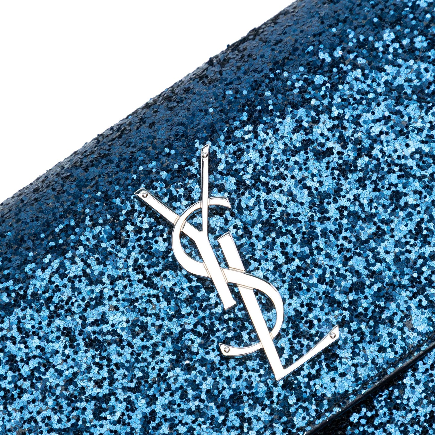 Saint Laurent Small Glitter Leather Monogram Sunset Crossbody