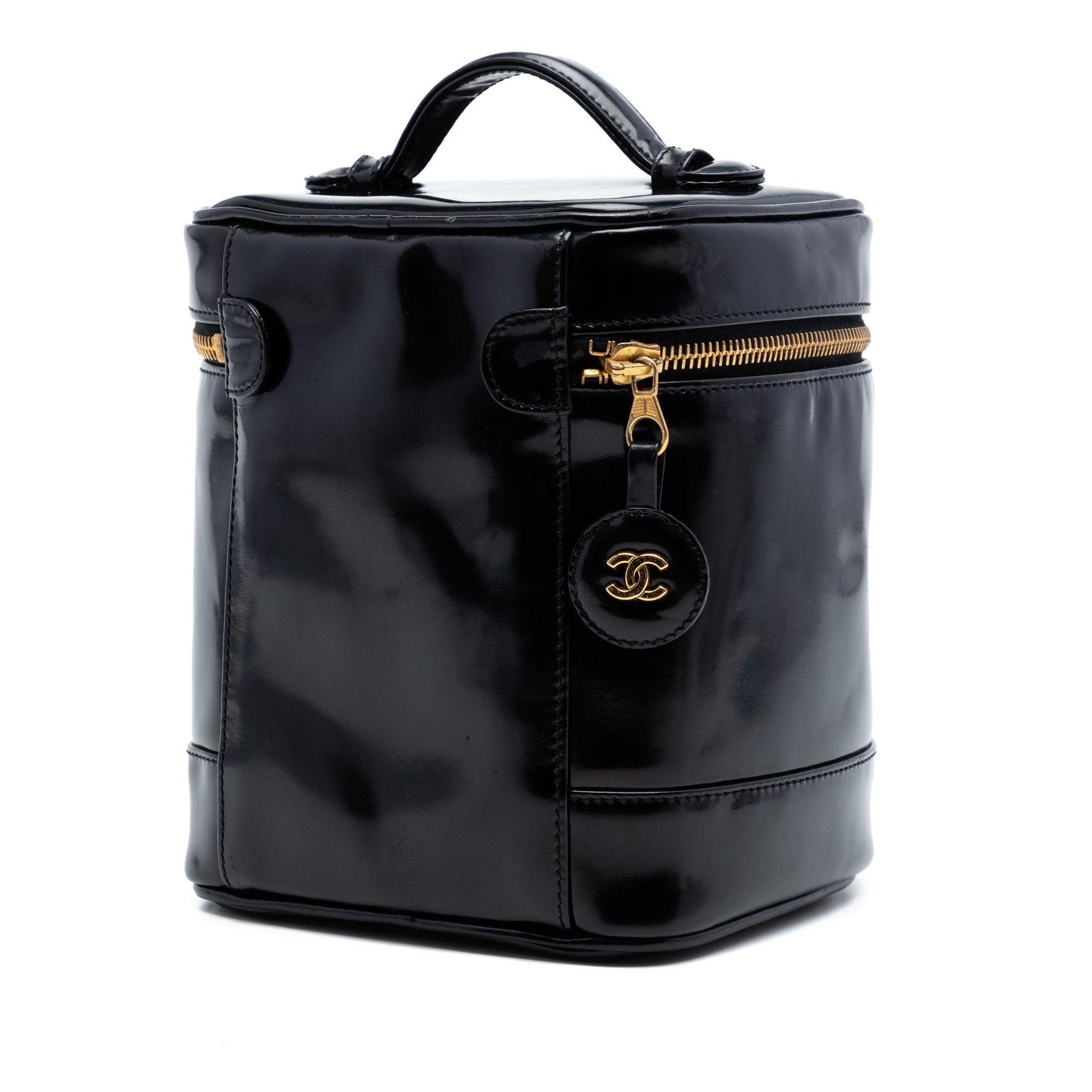 Chanel CC Patent Vanity Bag