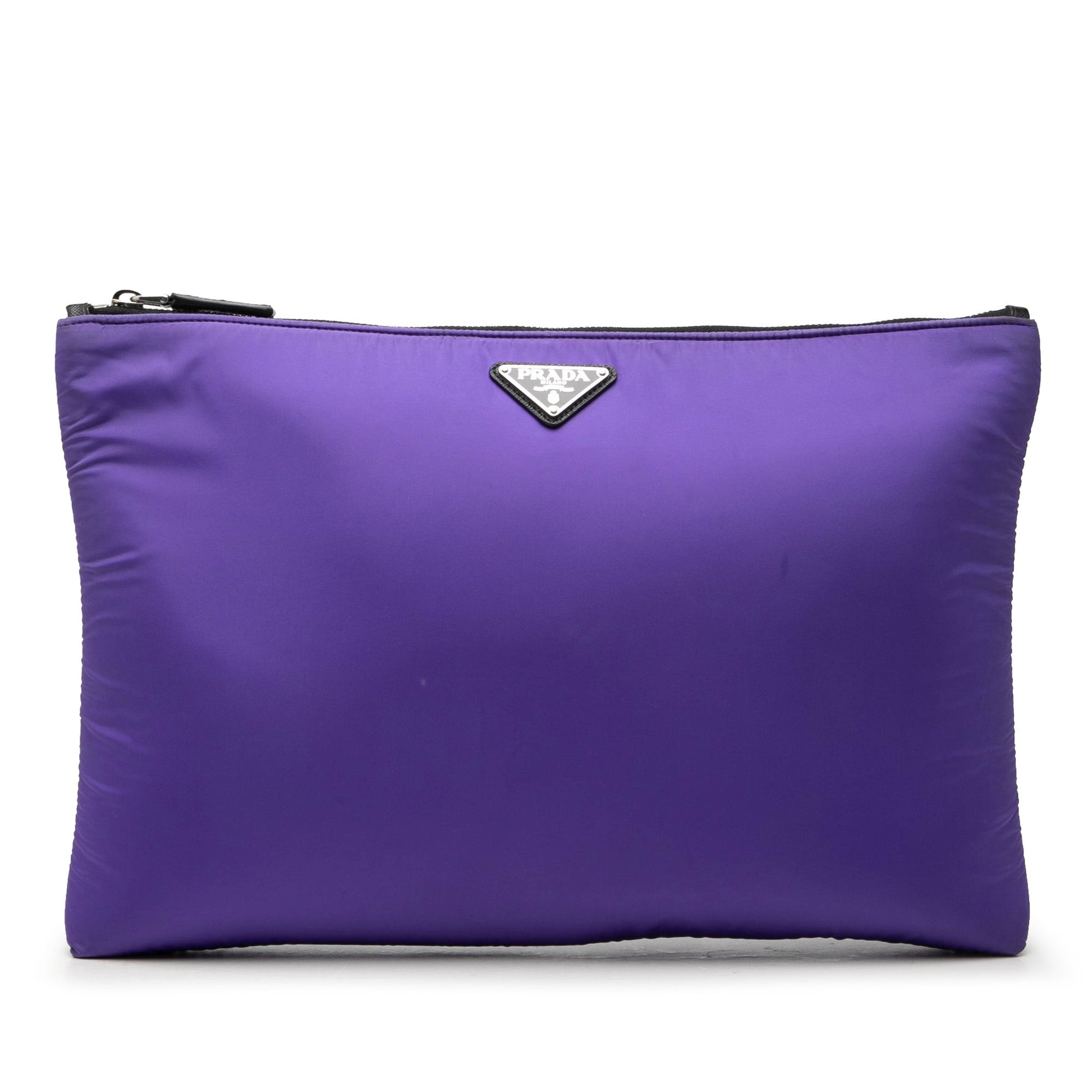 Prada Tessuto Padded Zip Clutch