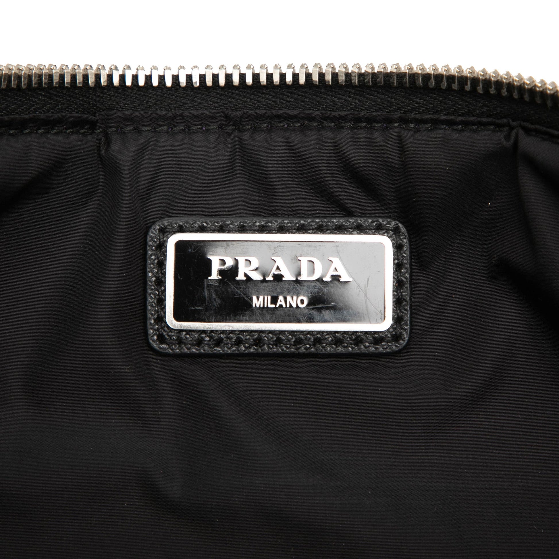 Prada Tessuto Padded Zip Clutch