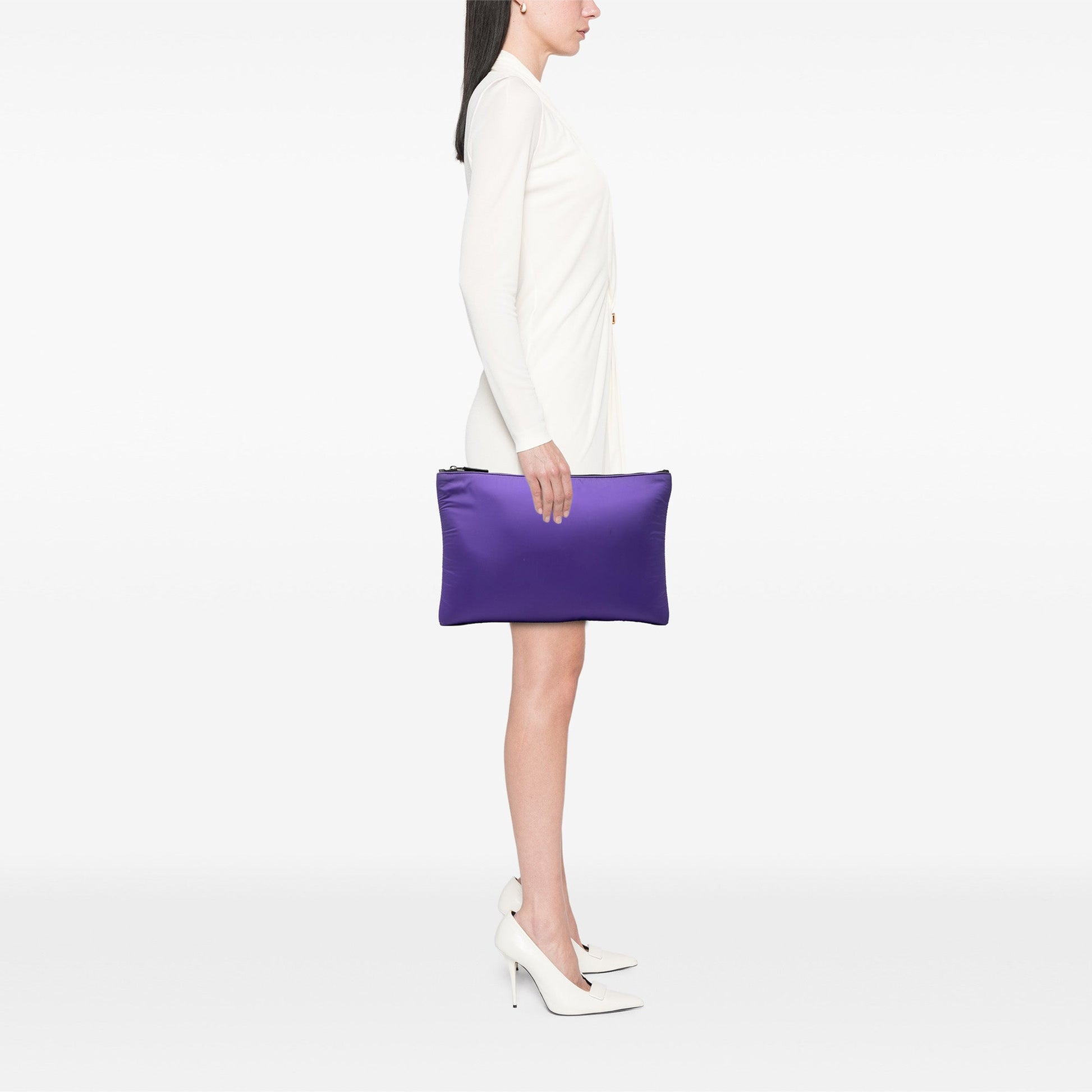 Prada Tessuto Padded Zip Clutch