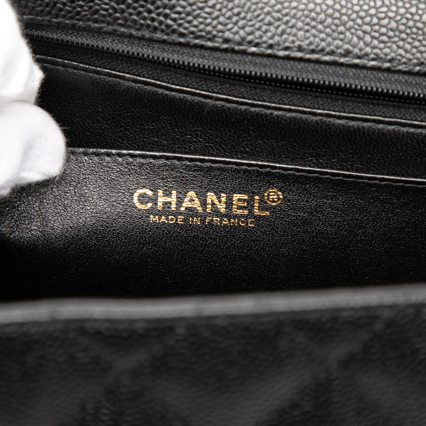 CC Quilted Caviar Kelly Top Handle Bag