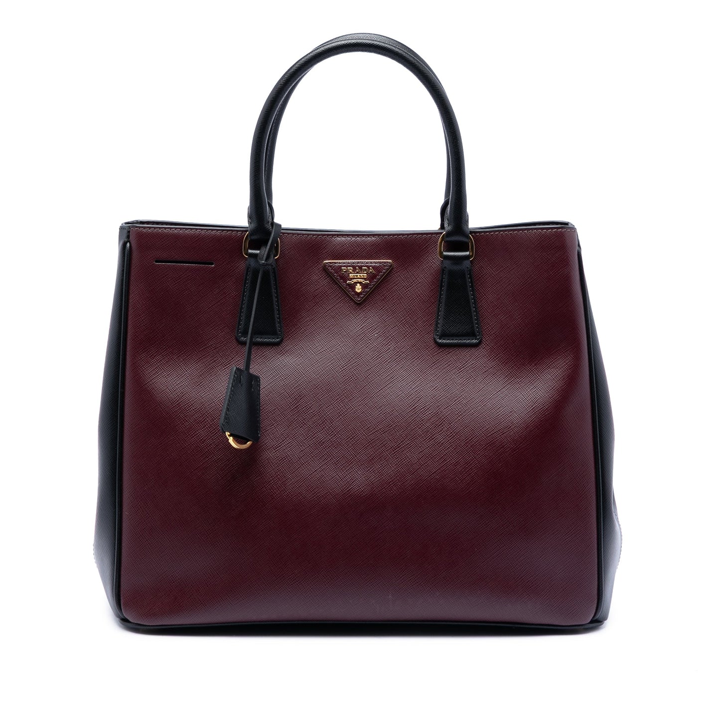 Prada Medium Bicolor Saffiano Lux Galleria Satchel
