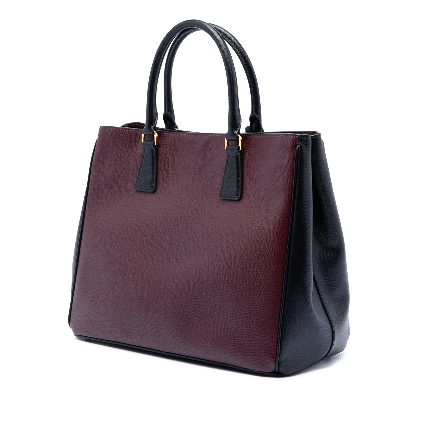 Prada Medium Bicolor Saffiano Lux Galleria Satchel