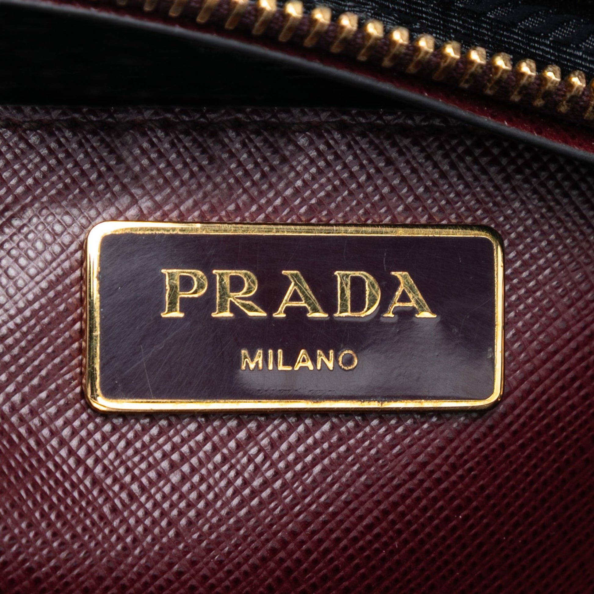 Prada Medium Bicolor Saffiano Lux Galleria Satchel
