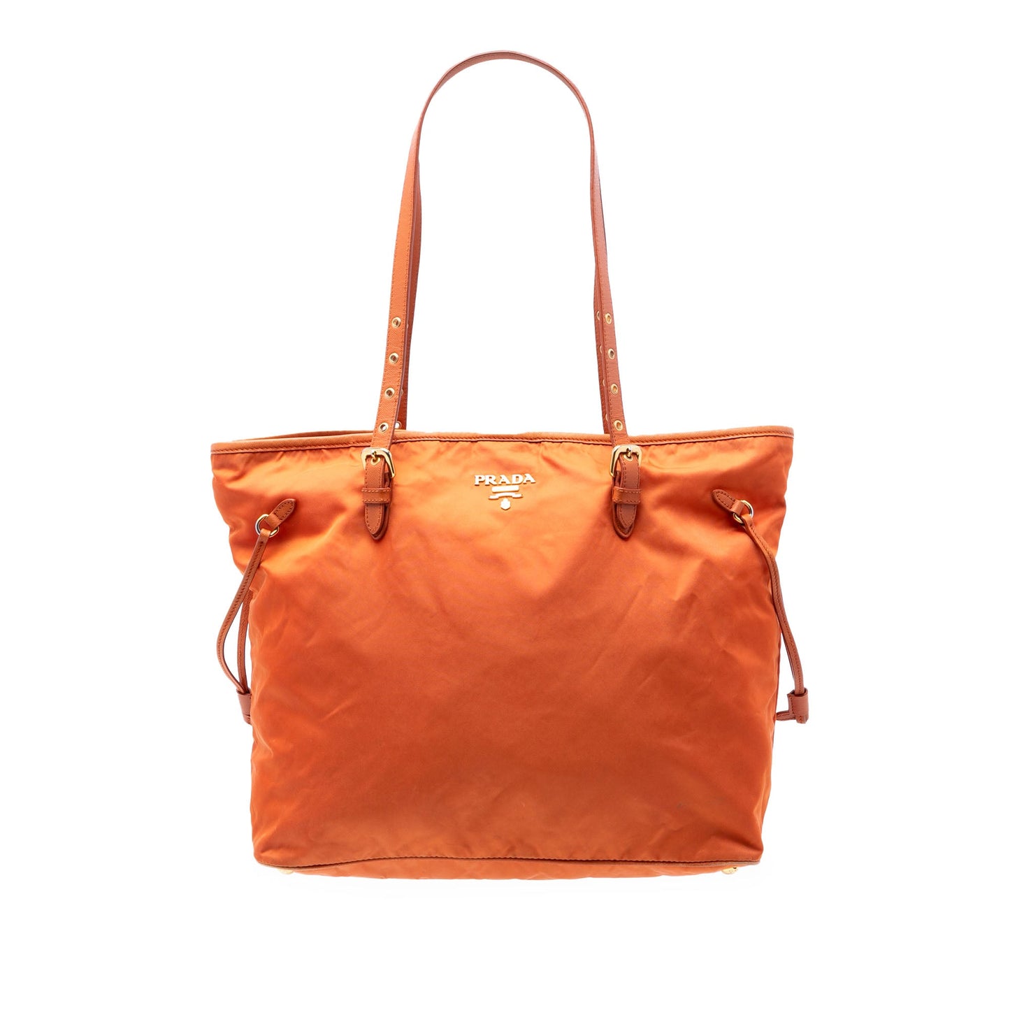 Prada Saffiano Trimmed Tessuto Tote