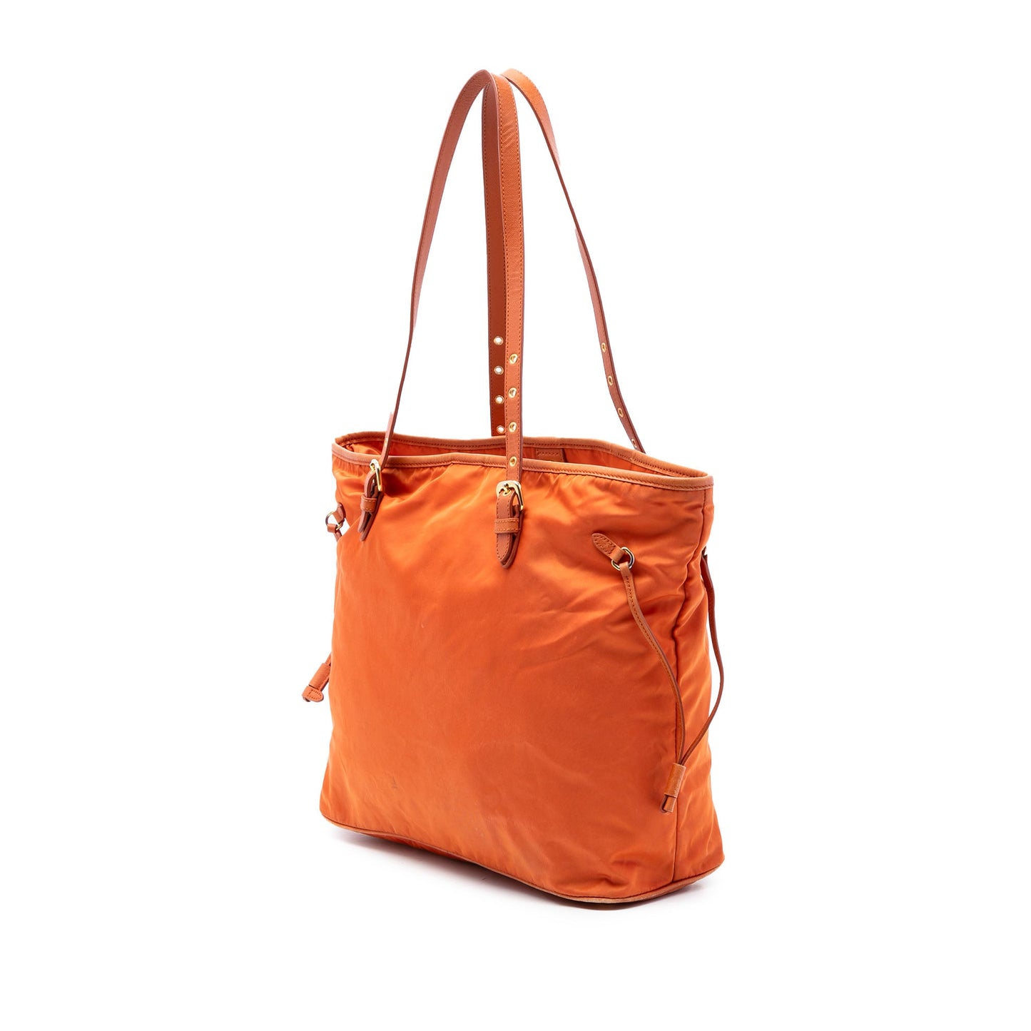 Prada Saffiano Trimmed Tessuto Tote