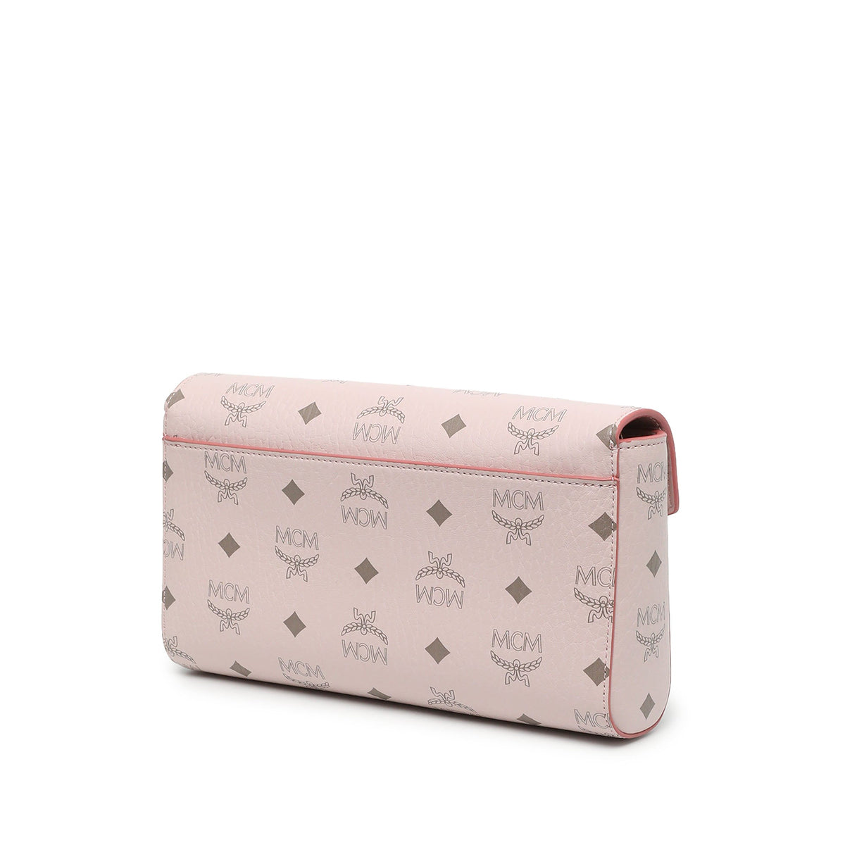 MCM Visetos Coated Canvas Millie Flap Crossbody — Pink