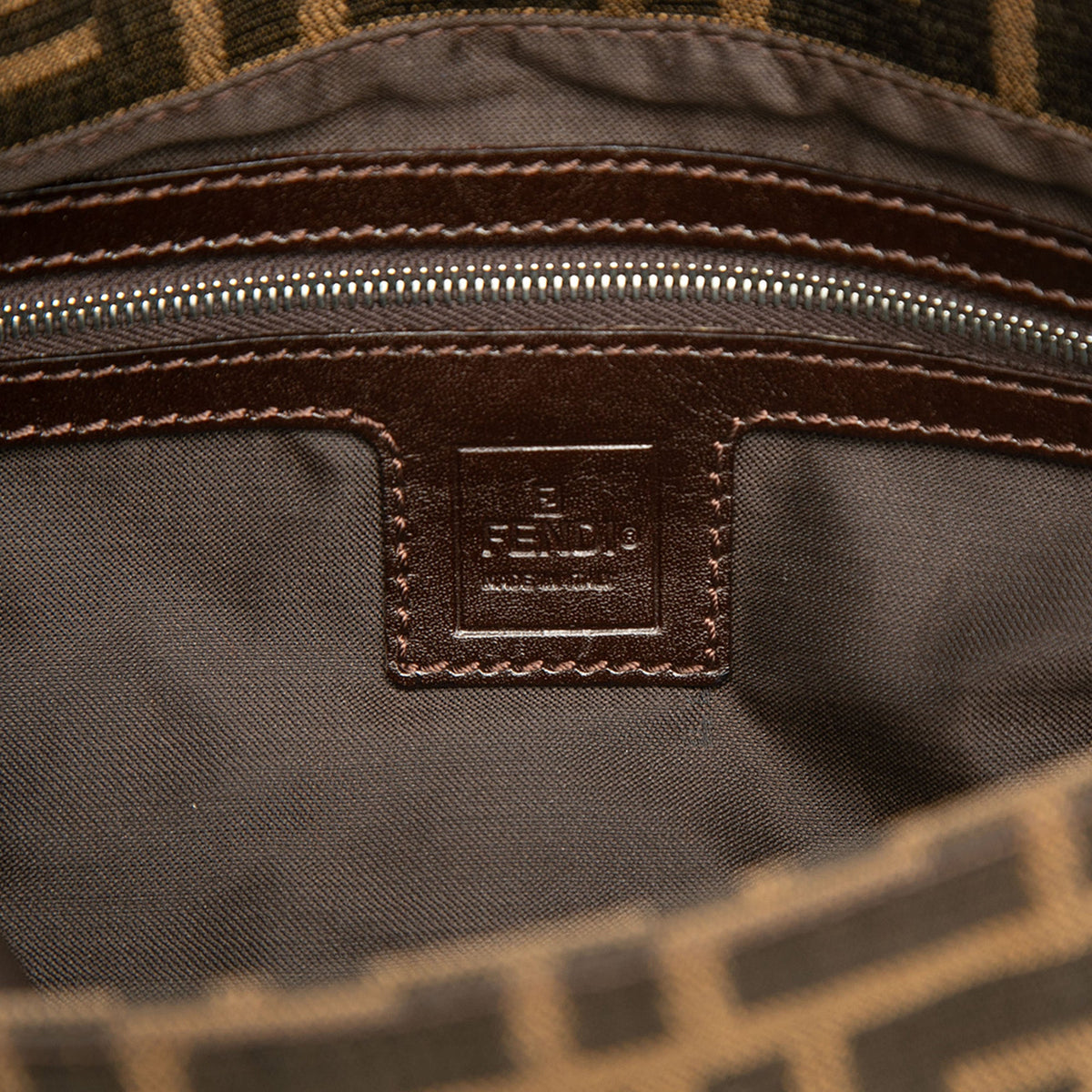 Fendi Zucca Canvas Baguette