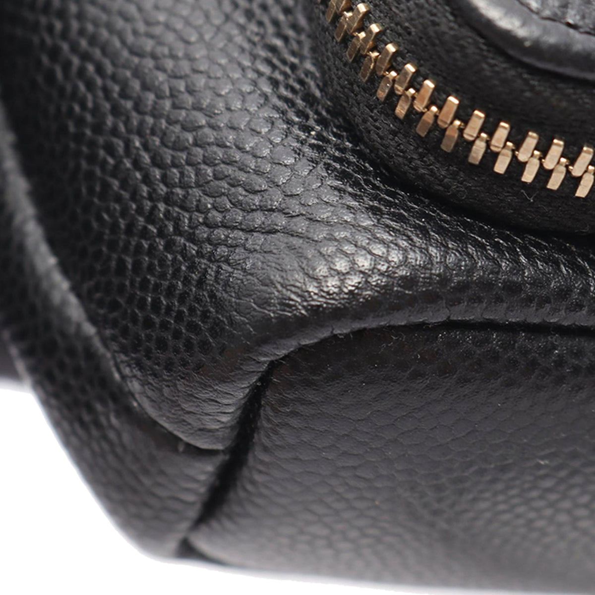 Chanel Quilted Leather Drawstring Bucket Bag — Black
