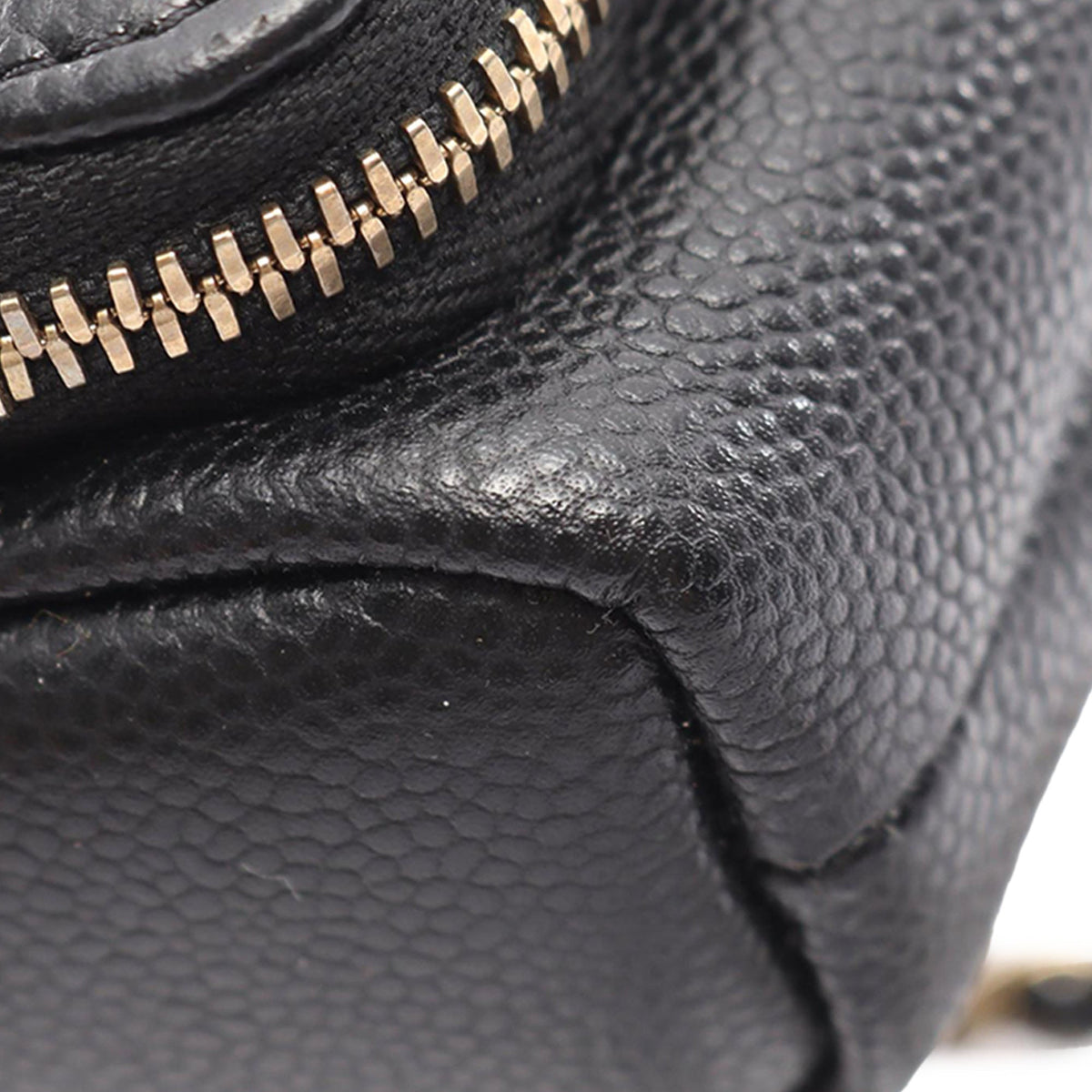 Chanel Quilted Leather Drawstring Bucket Bag — Black