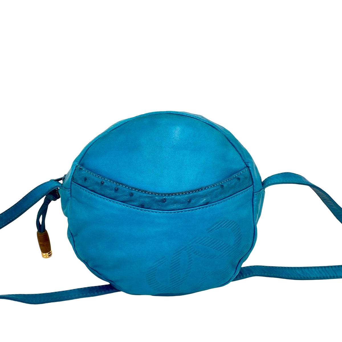 LOEWE Leather Anagram Round Crossbody