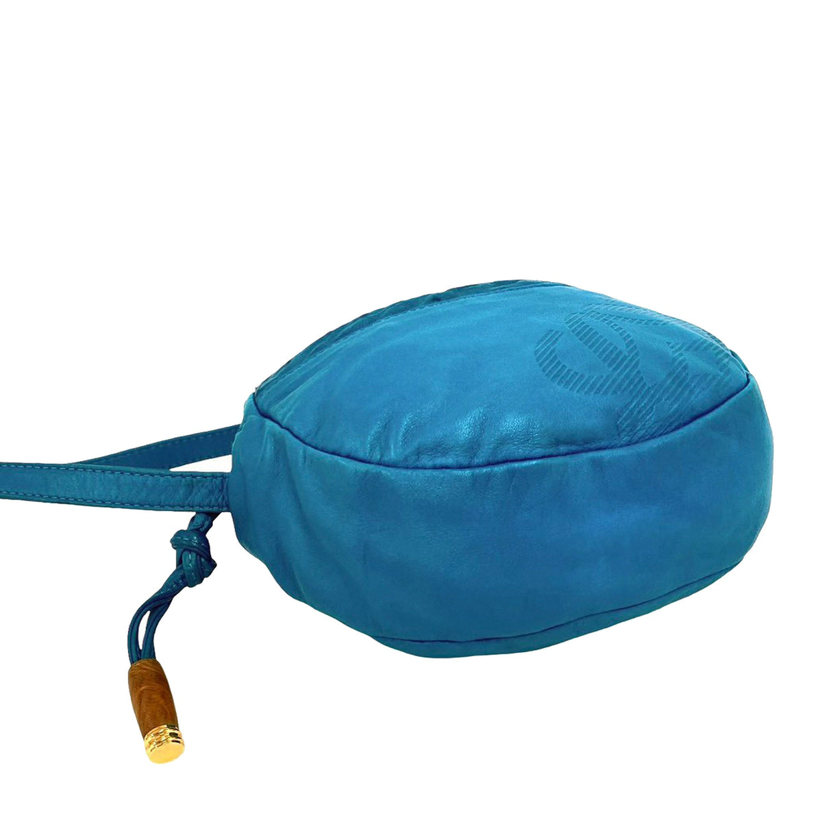 LOEWE Leather Anagram Round Crossbody