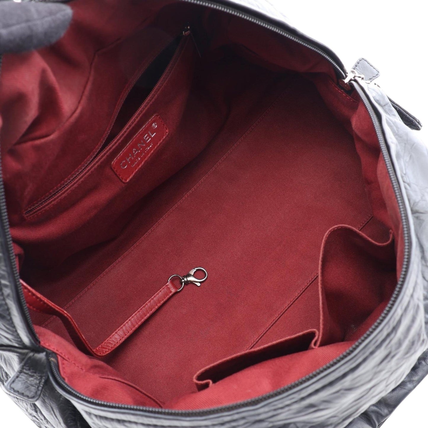 Chanel CC Quilted Aged Calfskin Coco Rider Bowling Bag