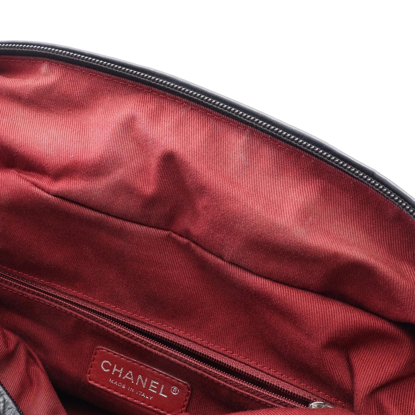 Chanel CC Quilted Aged Calfskin Coco Rider Bowling Bag